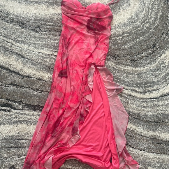 Fashion Nova Pink asymmetrical dress - Picture 12 of 13